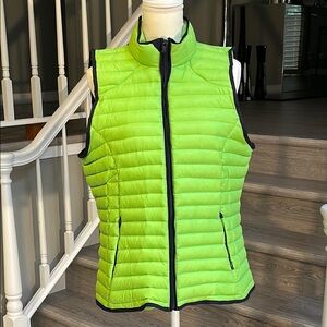 Lauren Ralph Lauren Navy and Green Quilted Vest